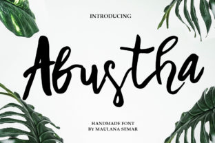 Abustha: The Script Typeface for Scroll-Stopping Design