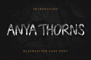 Anya Thorns: A Brushed Script Font for Modern Web Design