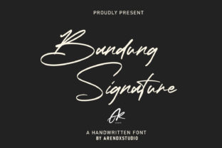Bandung Signature: The Perfect Script Typeface for Makers