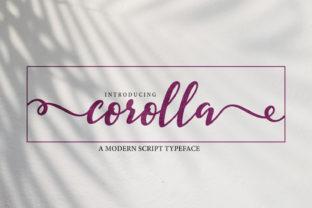 Corolla: A Modern Handwritten Font for Web Design