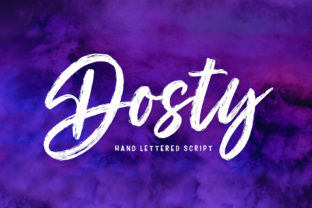 Dosty Script Font for Elegant Handmade Designs