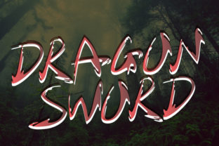Dragon Sword Typeface for Editorial Design