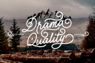 Drama Quality: The Handwritten Font for Branding
