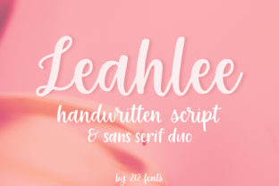 Leahlee Duo: A Script Typeface for Makers