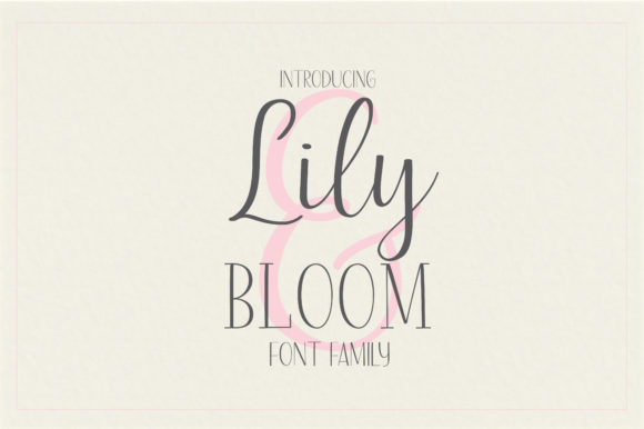 Lily Bloom: A Versatile Typeface for Editorial Design