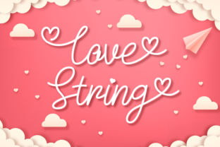 Love String Font: A Romantic Script for Makers