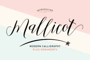 Mallicot: A Playful Script Font for Modern Makers