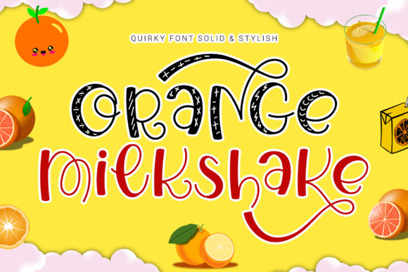 Orange Milkshake Font for Bold Web Branding