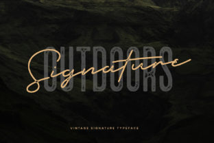 Outdoors Signature Typeface Review for Brand Design