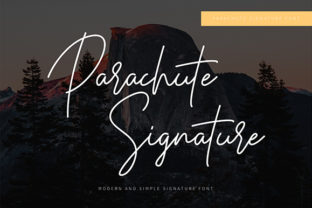 Parachute Signature: A Modern Script Typeface for Editorial Design