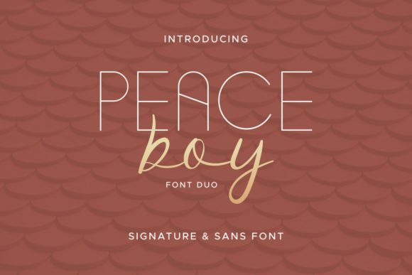 Peace Boy Font for Editorial Design