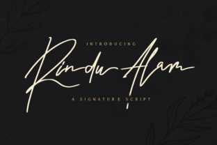 Rindu Alam: A Script Handwritten Font for Digital Design