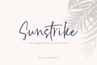 Sunstrike: A Vintage Script Font for Makers
